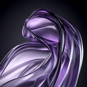 Fluid Glass Form Art