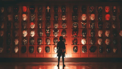 Wall of Masks: A Cultural Assemblage