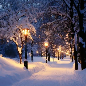 Illuminated Winter Park