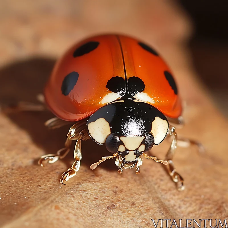 AI ART Macro Photograph of a Ladybug