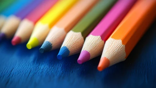 Macro Shot of Colour Pencils