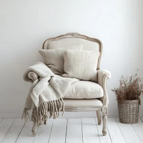 Comfortable Chair with Cozy Home Decor