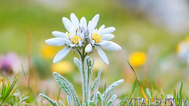 AI ART Magnificent Edelweiss Flowers in Nature