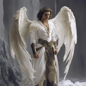 Winged Guardian: Angelic Presence