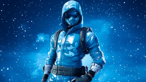 Blue Winter Outfit Character