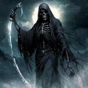 Death Figure with Scythe