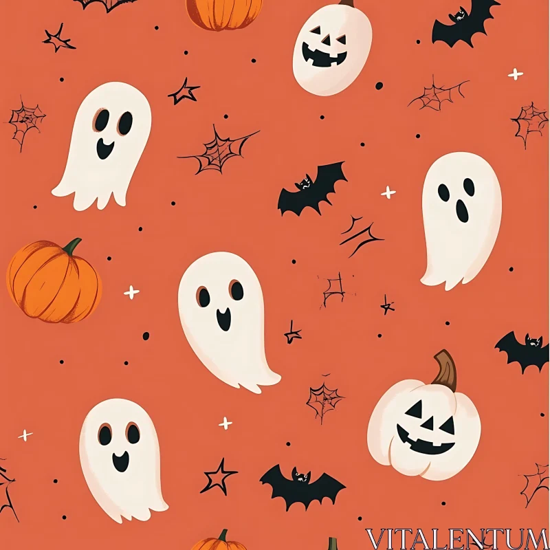 AI ART Festive Halloween Themed Background Design