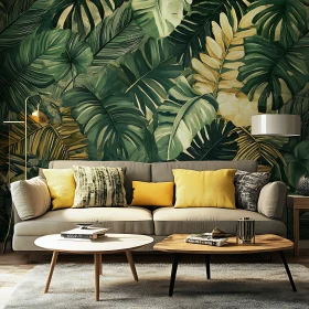 Green Leaf Interior with Yellow Accents