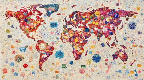 Global Collage Map