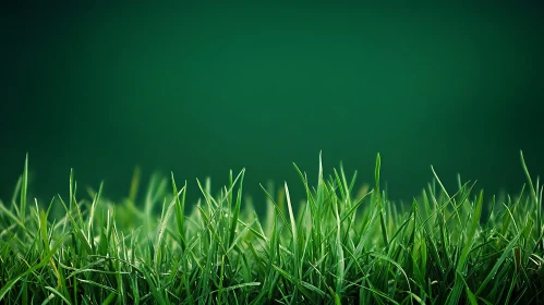 Close-Up of Green Grass Blades