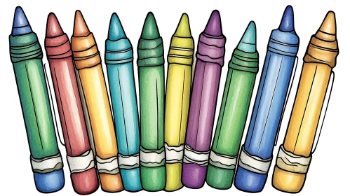 Rainbow of Crayons