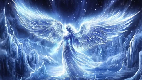 Celestial Angel with Wings of Light