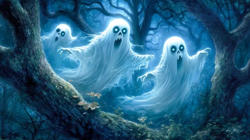 Spooky Ghosts in the Night