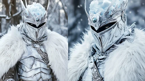 Winter Warrior in Silver Armor