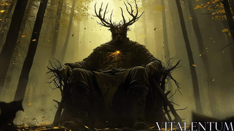 Guardian of the Autumnal Woods AI Image