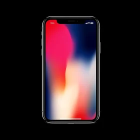 Mobile Phone with Artistic Background