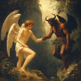 Allegorical Pact Between Good and Evil