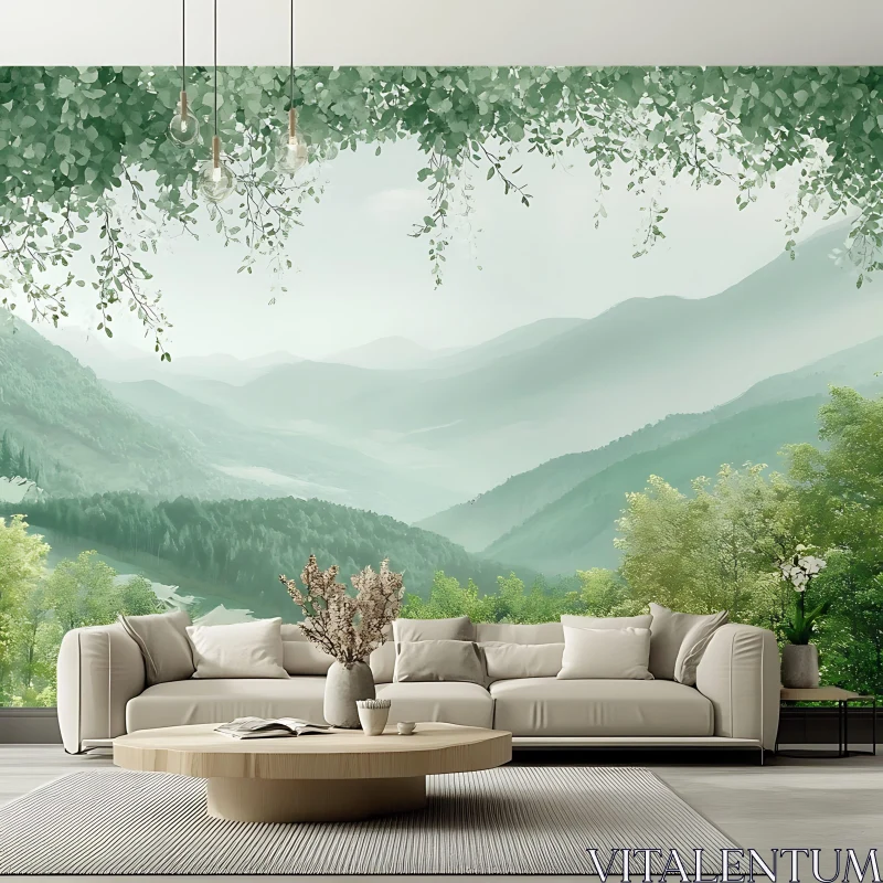 AI ART Green Mountain Interior