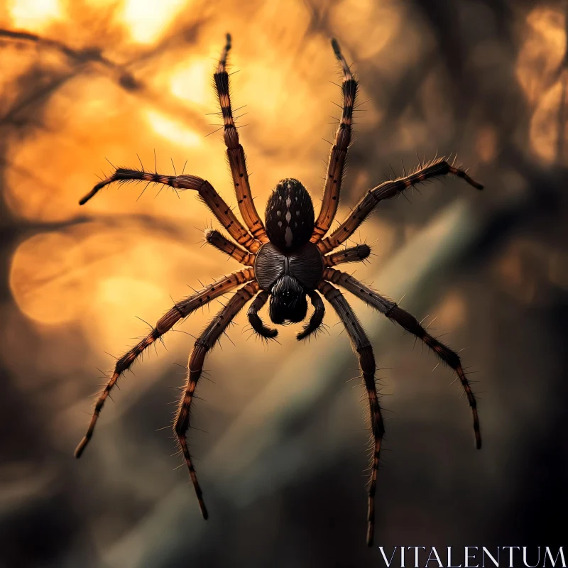 Detailed Spider Photograph AI Image