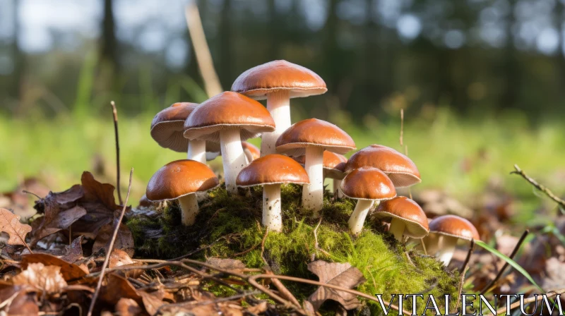 AI ART Chromatic Mushroom Wonderland - A Fauvist's Nature