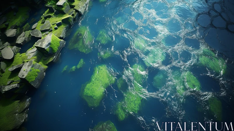 Havencore: A Captivating 3D Rendering of a Serene Water Landscape AI Image