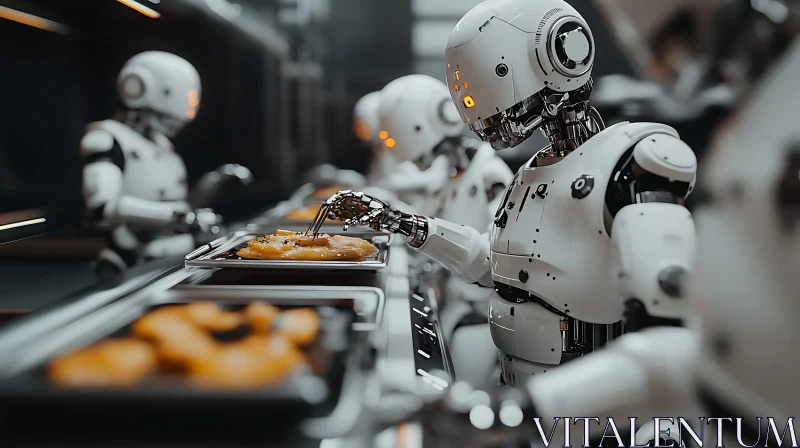 AI ART Automated Culinary Excellence: Robots Cooking