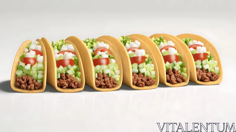 Delicious Mexican Tacos AI Image