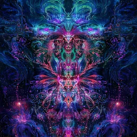 Psychedelic Fractal Composition