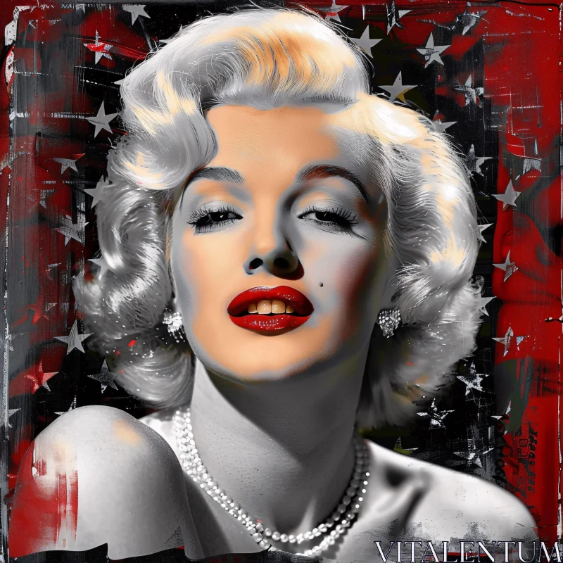 AI ART Marilyn Monroe Classic Hollywood Glamour