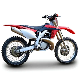 Isolated Dirt Bike