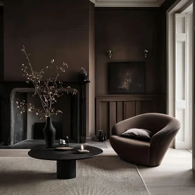 Sophisticated Interior Design with Round Chair