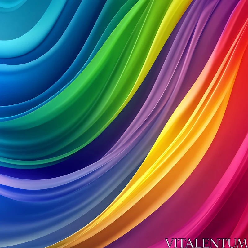 AI ART Fluid Rainbow Spectrum