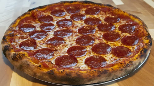 Crispy Pepperoni Pizza