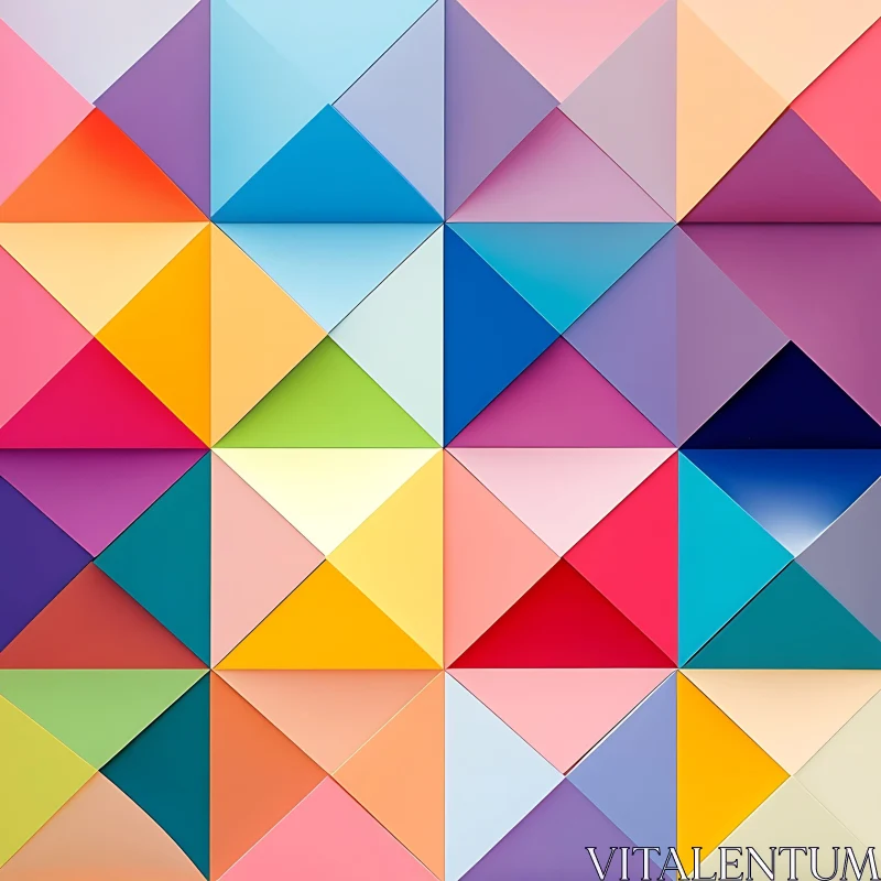 Abstract Triangle Mosaic AI Image