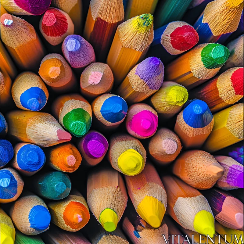 Vibrant Colored Pencils AI Image