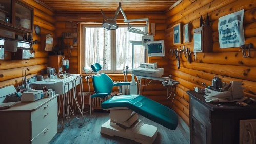 Vintage Dental Clinic Cabin