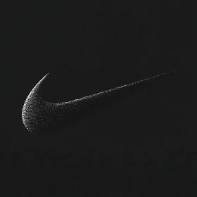 Textured Swoosh on Black Background