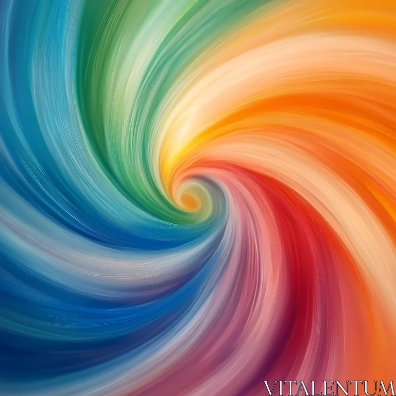 AI ART Colorful Abstract Swirl