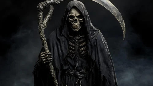 Death's Shadow: A Grim Reaper Portrait