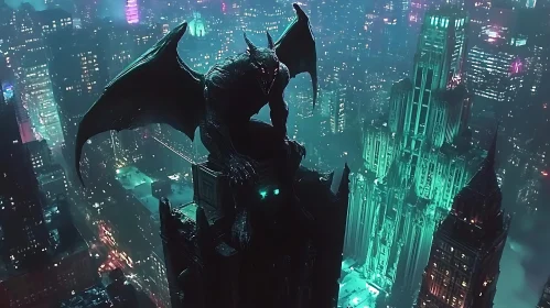 Night Watch: Gargoyle Above the Metropolis