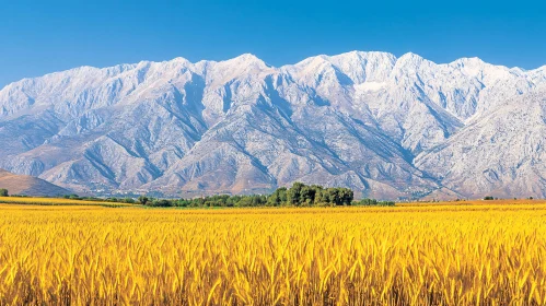 Scenic Mountain and Field Landscape