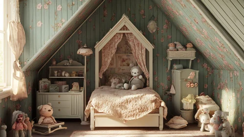 Charming Vintage Nursery Interior Design