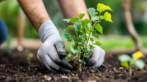 Hands Planting New Tree