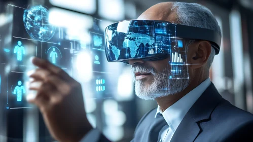 Man in VR Headset