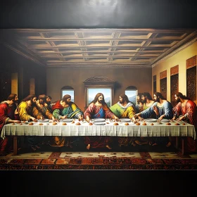 Classic Religious Painting: Last Supper