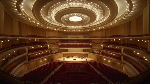 Elegant Auditorium with Red Seating