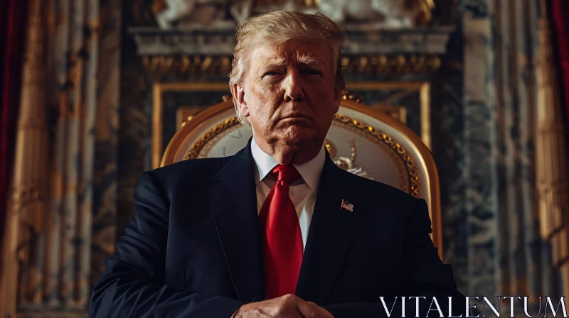 AI ART Donald Trump Portrait in a Regal Setting