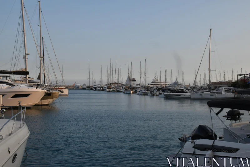 Serene Yachts in Limassol Harbor Free Stock Photo