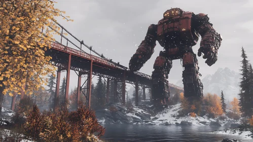 Colossal Robot and Bridge