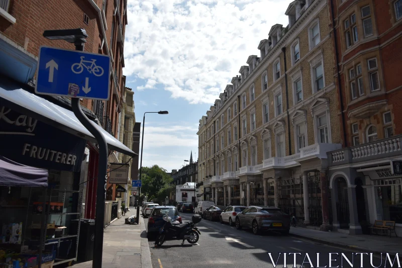 Brick Buildings and City Life in London Free Stock Photo